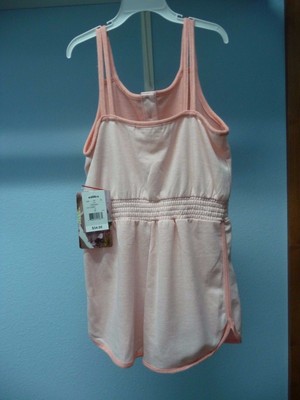 NWT Girls Love Fire Strappy Knit Romper Sun Suit Coral Size M Retail $34