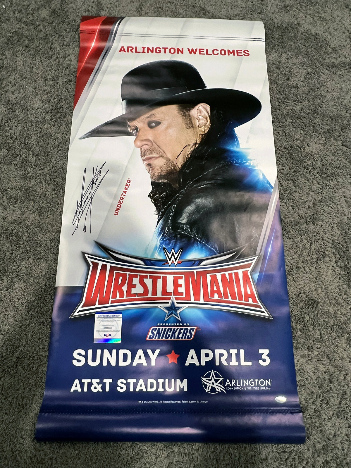 WWE クラシックスーパースターズ　アブドーラ・ザ・ブッチャー　本人サイン入り WWE クラシックスーパースターズ アブドーラ・ザ・ブッチャー