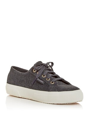 

Женские спортивные кроссовки SUPERGA Grey Comfort Logo 2750 с круглым носком на платформе, Серый, S71137W