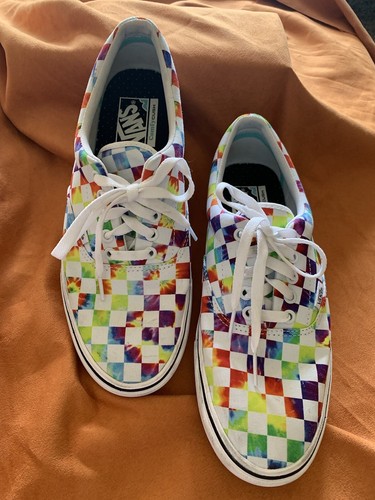 【Vans Era】 Warped Check (Women's) VANS Comfycush Era Tie Dye Checker Women's Checkerboard