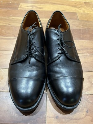 Allen Edmonds Bergland Cap Toe Black Leather Derby Shoes Sz 11 EEE Rarely Worn!