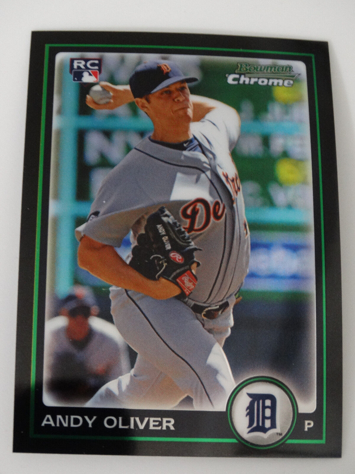 2010 Bowman Chrome #217 Andy Oliver Detroit Tigers Rookie RC Baseball Card. rookie card picture