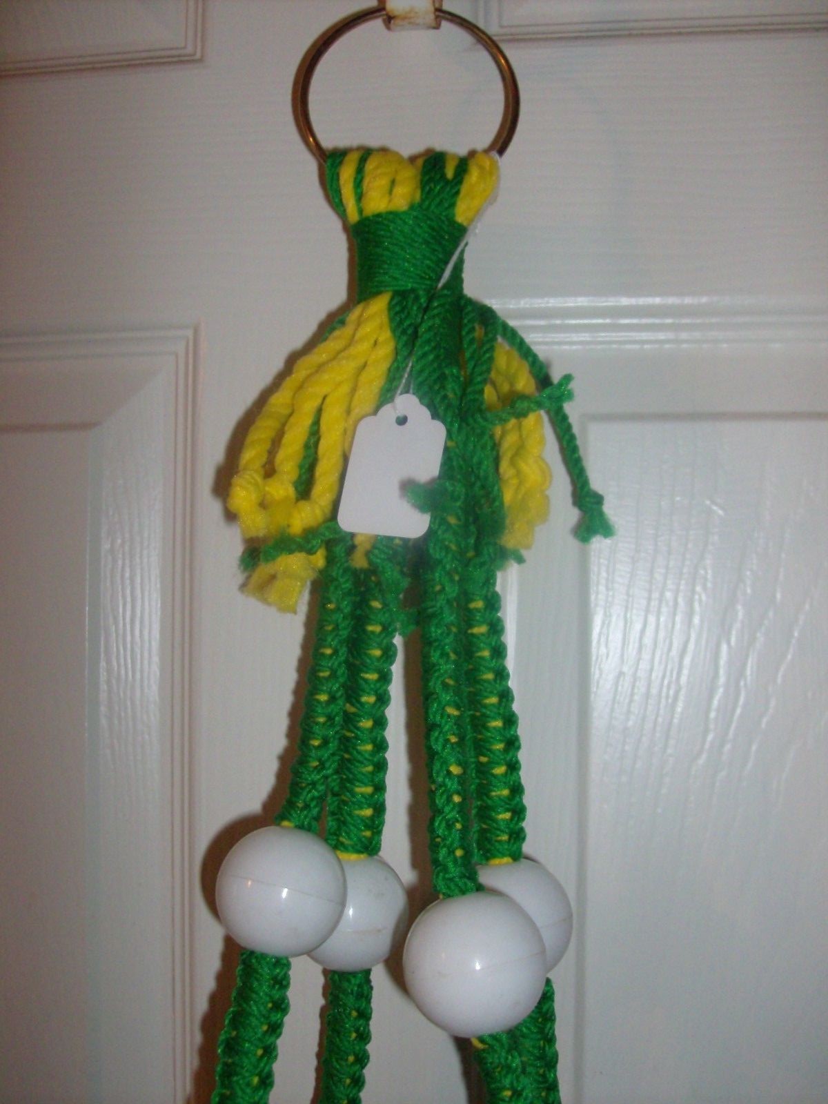 new PLANT HANGER custom made GREEN BAY color 36 inches GREEN yellow