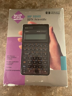Hewlett Packard HP 32SII RPN Scientific Calculator-Excellent-Box, Case & Manual