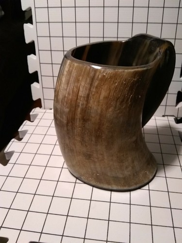 Real Ox Horn Viking Drinking Mug Cups Ale Beer Wine Goblet Tankard Mead Size 7