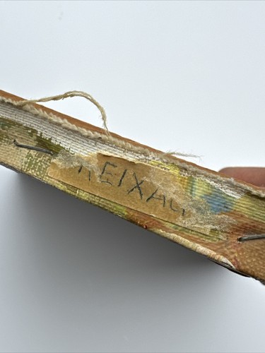 MID CENTURY PAINTING CUBISM MODERNISM PORTRAIT SIGNED REIXACH EXPRESSIONISM GIRL