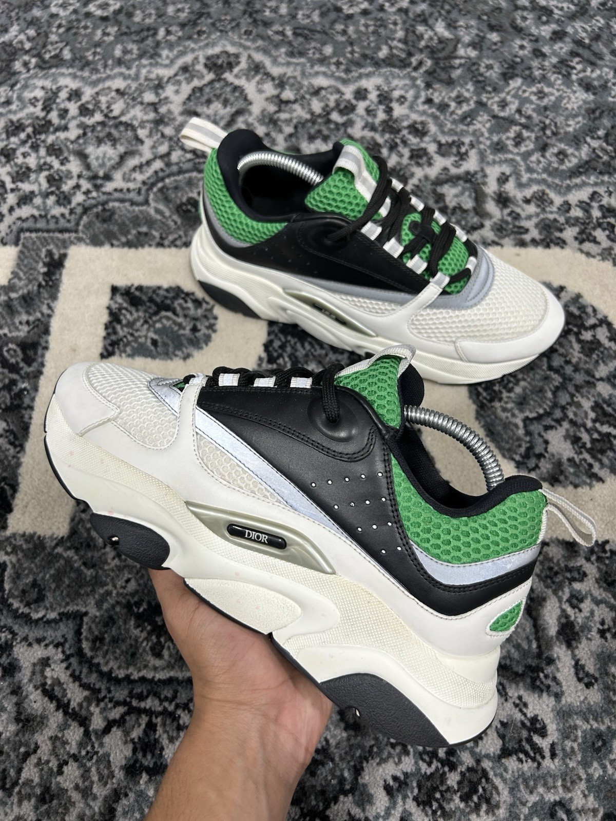 Size 42 EU (9 US) - Christian Dior B22 ‘Green Black White’