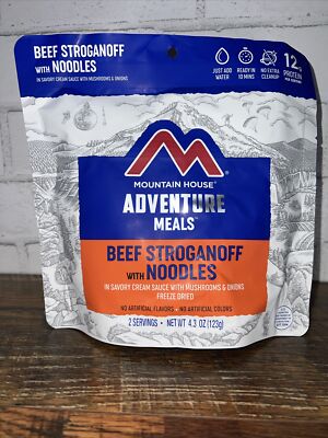 Mountain House Beef Stroganoff Freeze-Dried Camping & Backpacking 2 Servings