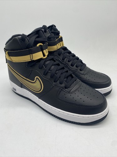 nike air force 1 07 lv8 black metallic gold