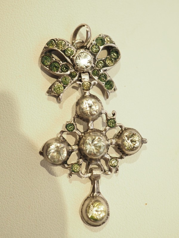 Croix Regionale Ancienne Argent Massif Antique Silver Cross Pendant