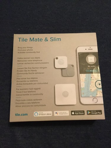 TILE MATE & Slim 4 Pcs LOCATOR GPS KEYFINDER MOUNT KEYCHAIN