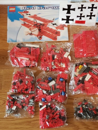 NEW/SEALED BAGS LEGO 10024 RED BARON- Opened box-100% complete- NEW!!