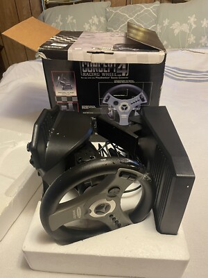 Concept 4 racing wheel for First Generation Sony Play Station -Open Box!