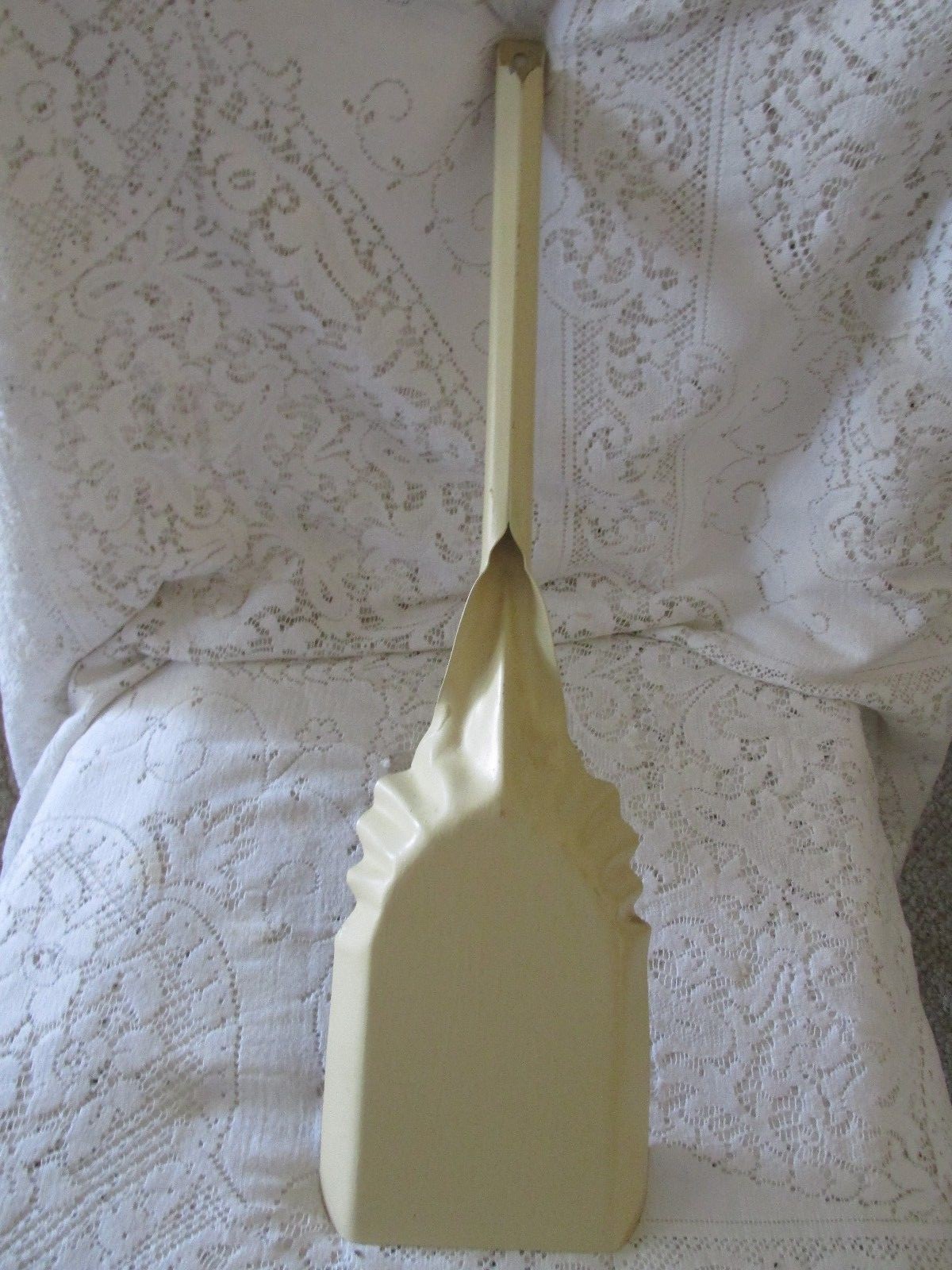 Vintage Metal Coal Shovel Rosemaled Tole Painted