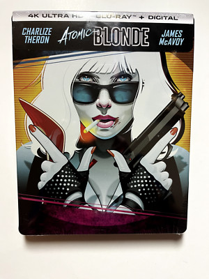 Atomic Blonde (4K Ultra HD Blu-ray/Blu-ray, Digital) Steelbook NEW