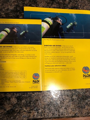 PADI Enriched Air Diving Multilengual Course Pack (book and DVD)