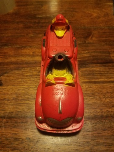 Disney Sun Rubber Co. Mickey & Donald Duck  in Fire Truck