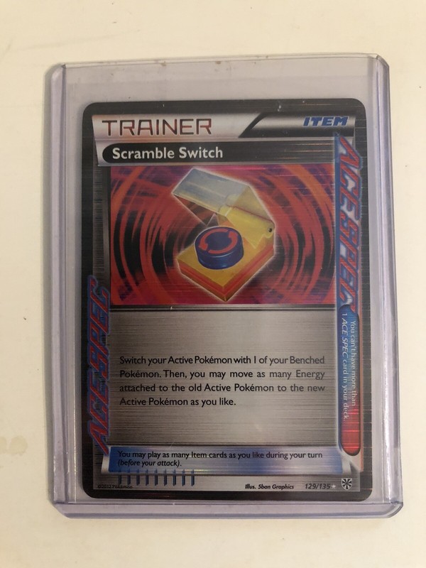 Pokemon Einzelkarten 129 135 Holo Rare Ace Spec 1x Scramble Switch Nm Pokemon Card Plasm Storm Emojiplay Vn
