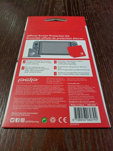 Official Screen Protector Kit for Nintendo Switch (PDP)
