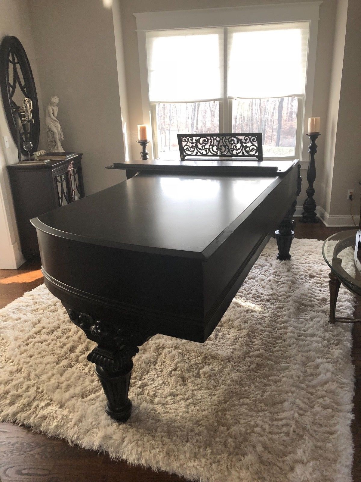 Stunning 9’ Chickering Concert Grand Museum Quality