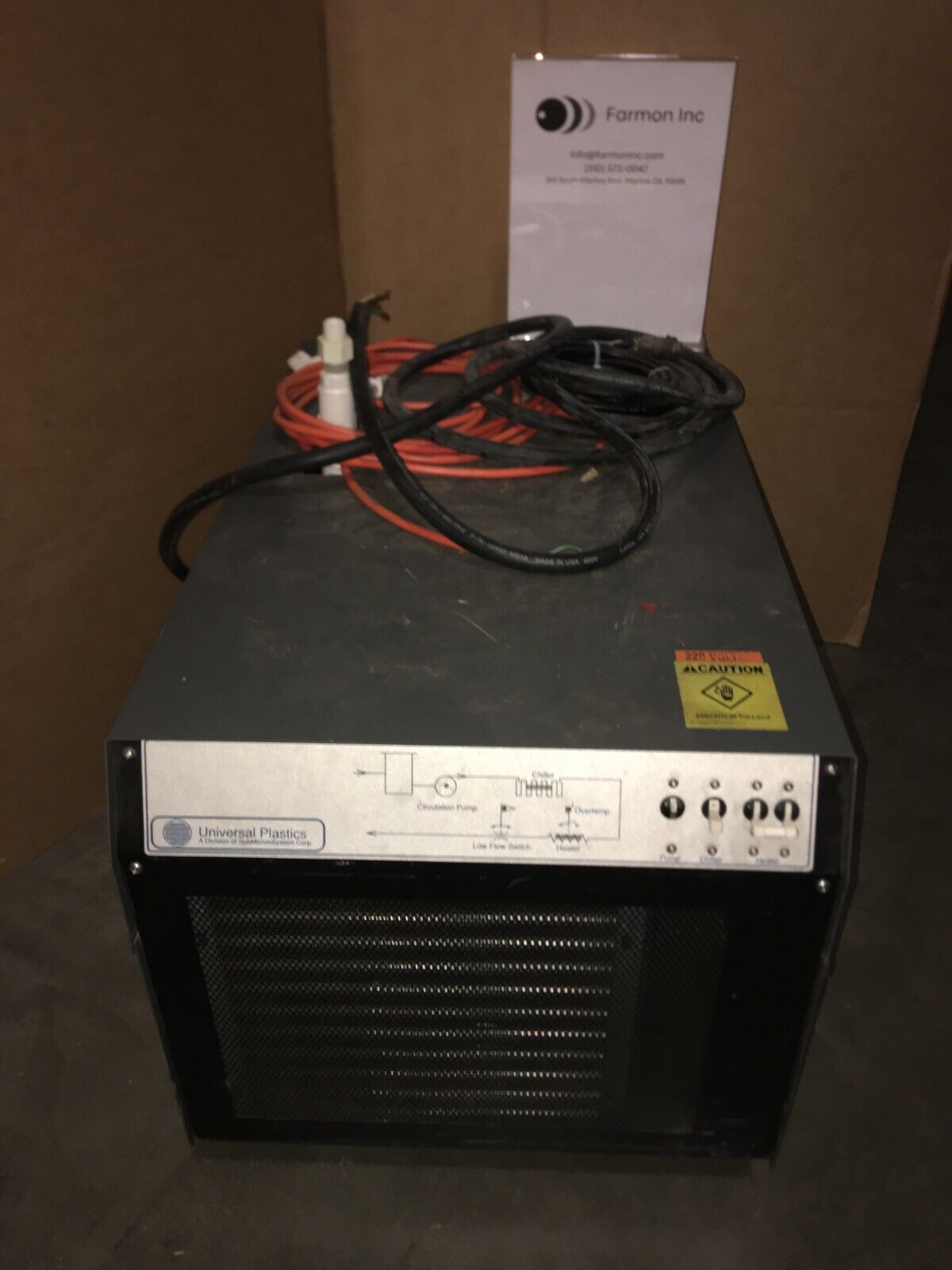 Universal Plastics UP033-2500-DLD Chiller, 187114