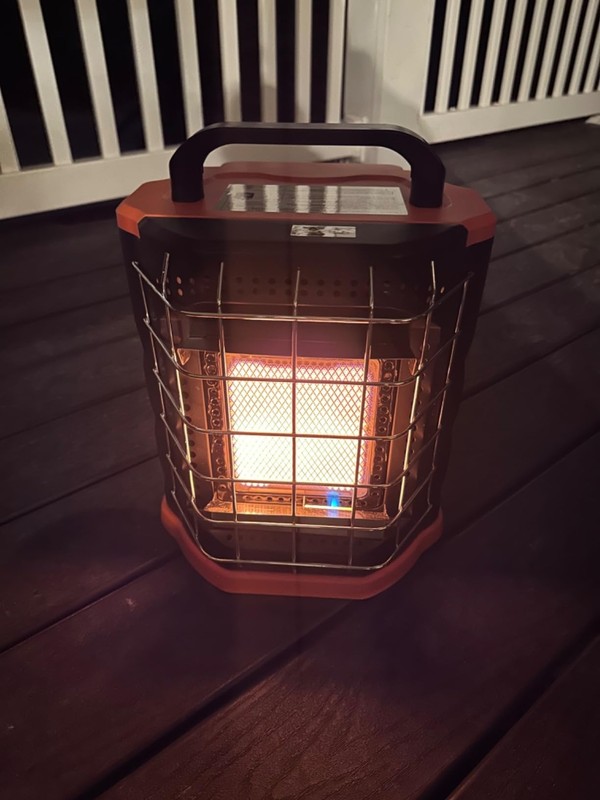 Portable Propane Heater 7500 BTU for Camping Safe Radiant Heater Indoor/Outdoor