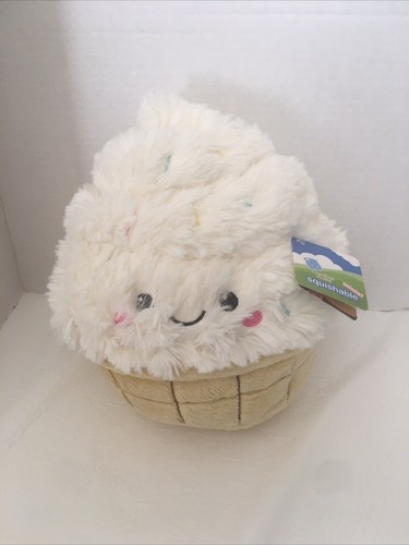 2016 SQUISHABLE 11 Inch Plush Soft Serve Vanilla Ice Cream C