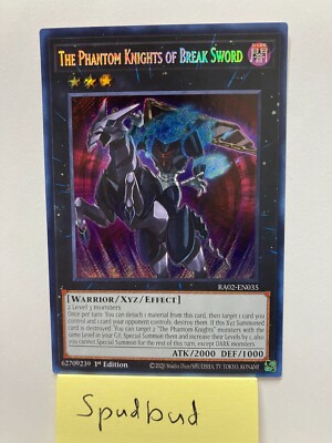 x3 The Phantom Knights Of Break Sword Secret Rare 3x RA02-EN035 (Near Mint
