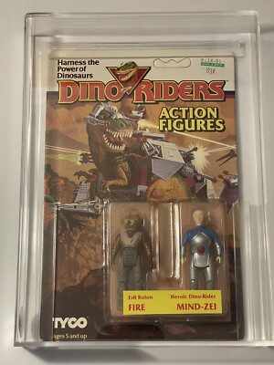1987 Tyco Dino Riders Fire & Mind-Zei CAS 80+