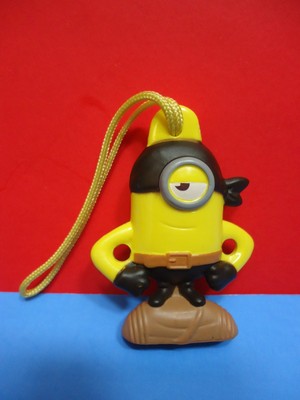 Despicable Me Mini Minion General Mills Cereal Premium Toy Pirate One Eye Black