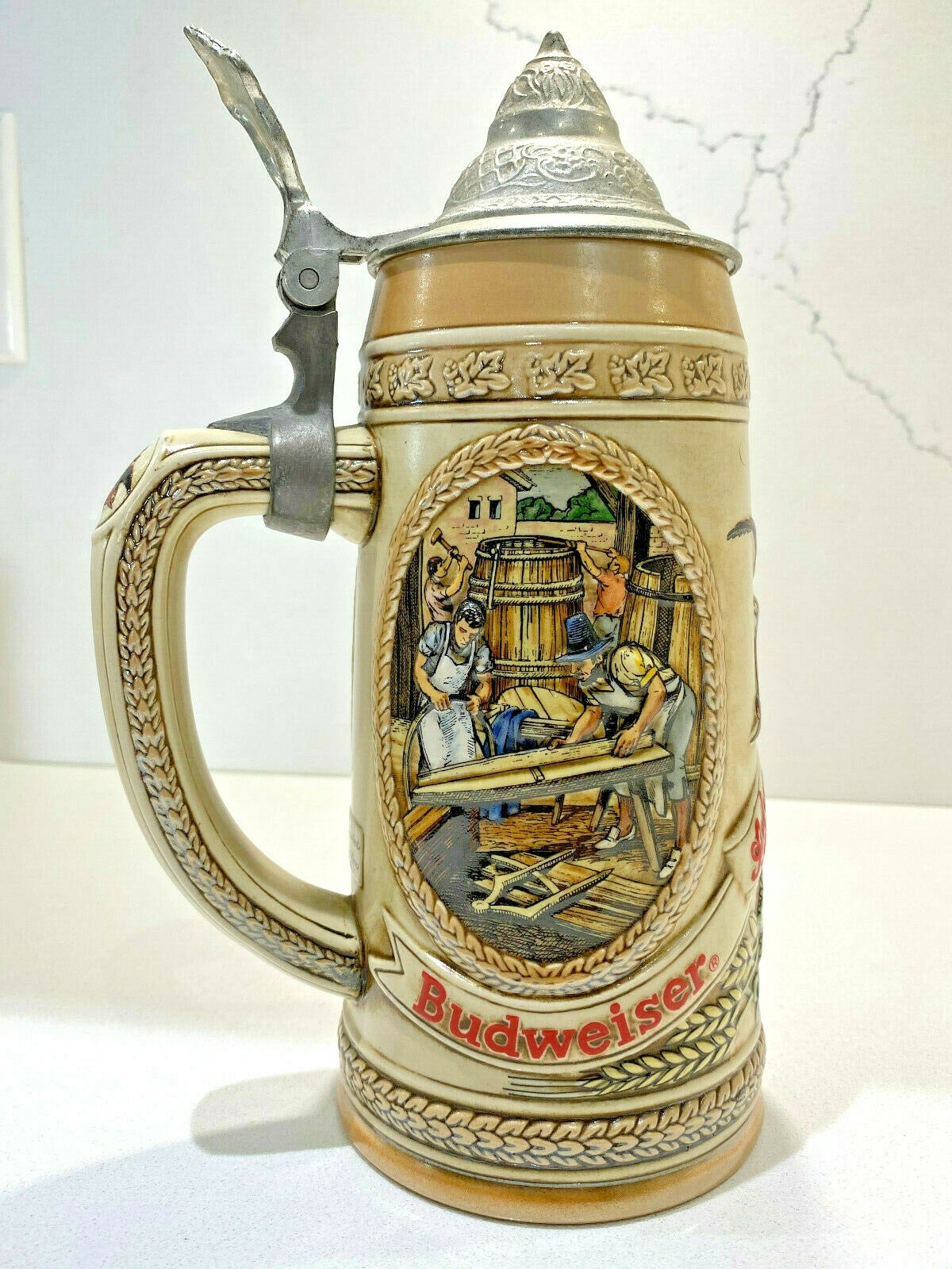 Anheuser Busch Budweiser Lidded Beer Stein Limited Edition