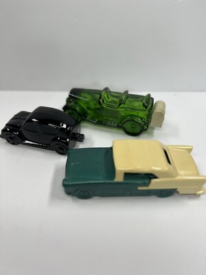 AVON CAR VTG-Maxwell 23,Volkswagen,55 Chevy COLLECT Bottles. 2 Empty 1 Full 3lot