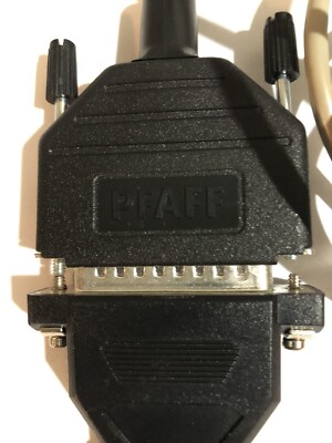 RARE Pfaff 7560 7570 OEM Embroidery Machine DIN7 to Computer DB25 Cable