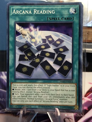 YUGIOH x 3 ARCANA READING - COMMON 1st EDITION Phantom Rage 