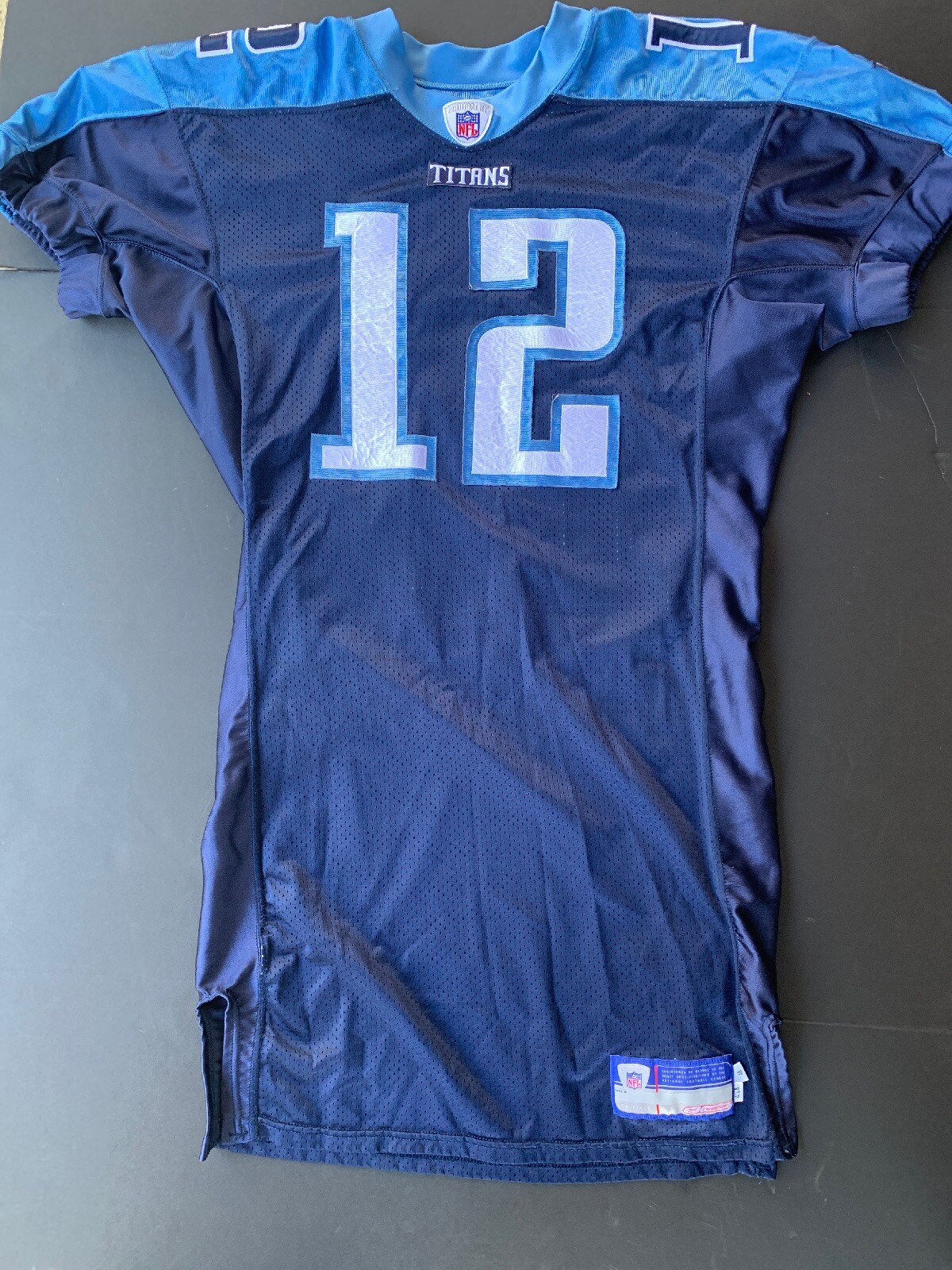 2004 TENNESSEE TITANS DOUG JOHNSON #12 GAME NFL JERSEY CUSTOMIZED 331 PARTNERS