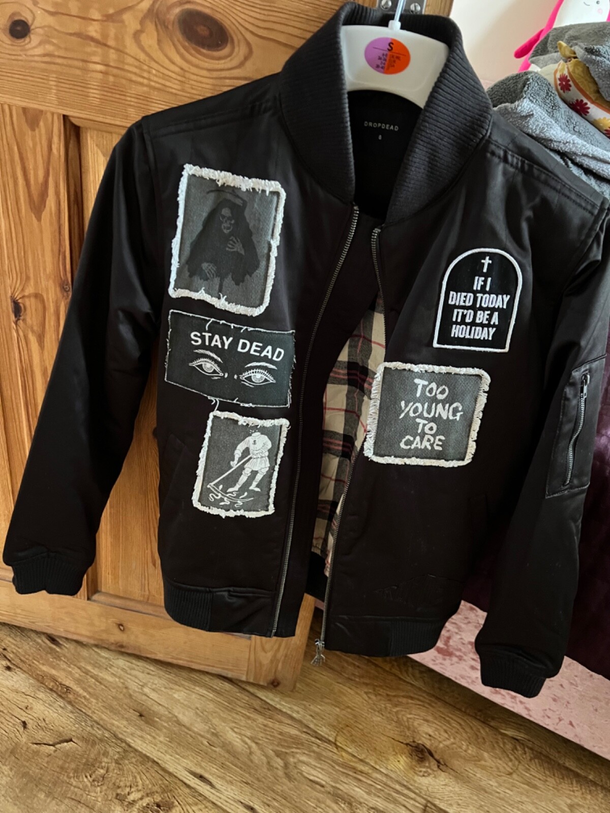 新品　Drop dead　Blasphemy Bomber Jacket 新品 Drop dead Blasphemy Bomber Jacket