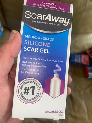 ScarAway, Medical Grade Silicone Scar Gel. .35 Oz. Expires 8/2027