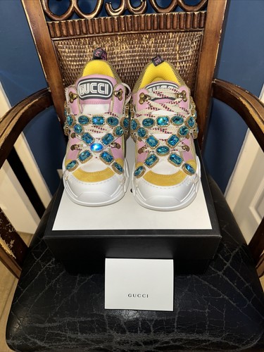 Size 38 - Gucci Flashtrek with removable crystals
