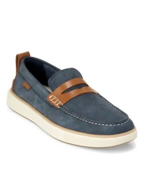 COLE HAAN Мужские темно-синие лоферы без шнуровки на танкетке Penny Comfort Cloudfeel Weekend 10 M