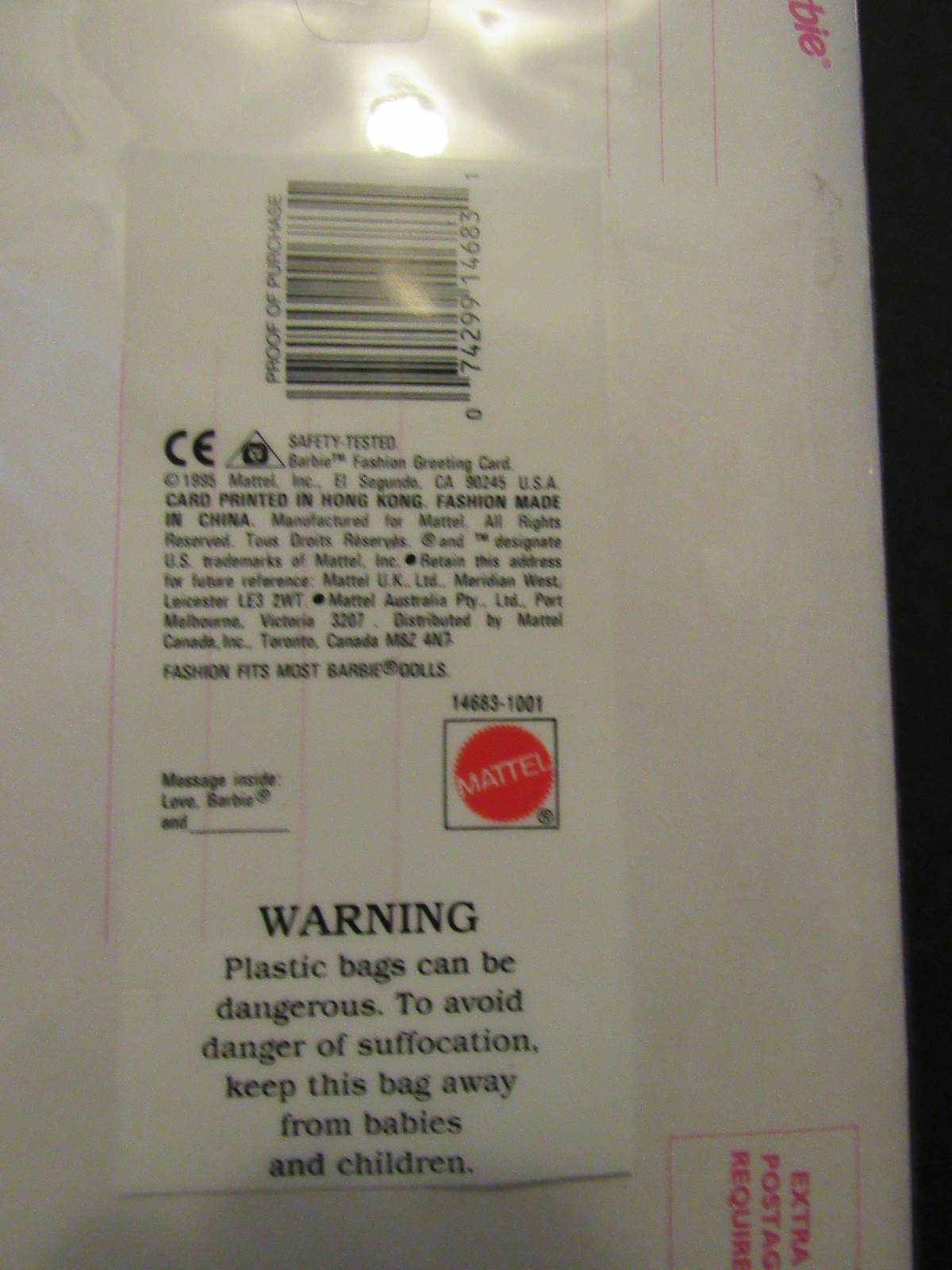 NIB Barbie Doll Fashion Greeting Card Happy Easter