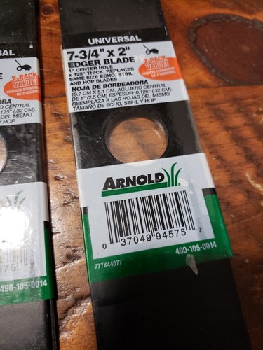 Lot of 4 total Arnold 490-105-0014 Edger Blade, 7-3/4