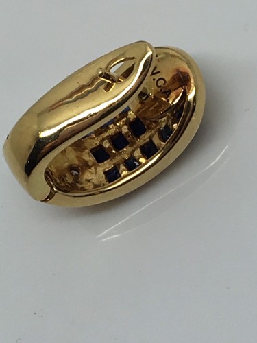 Authentic VAN CLEEF & ARPELS  Diamond Sapphire 18k Yellow Gold Rare  Earrings