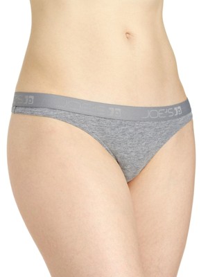 

JOES Intimates Серые однотонные стринги из смеси хлопка на каждый день Размер, Серый, CA42665