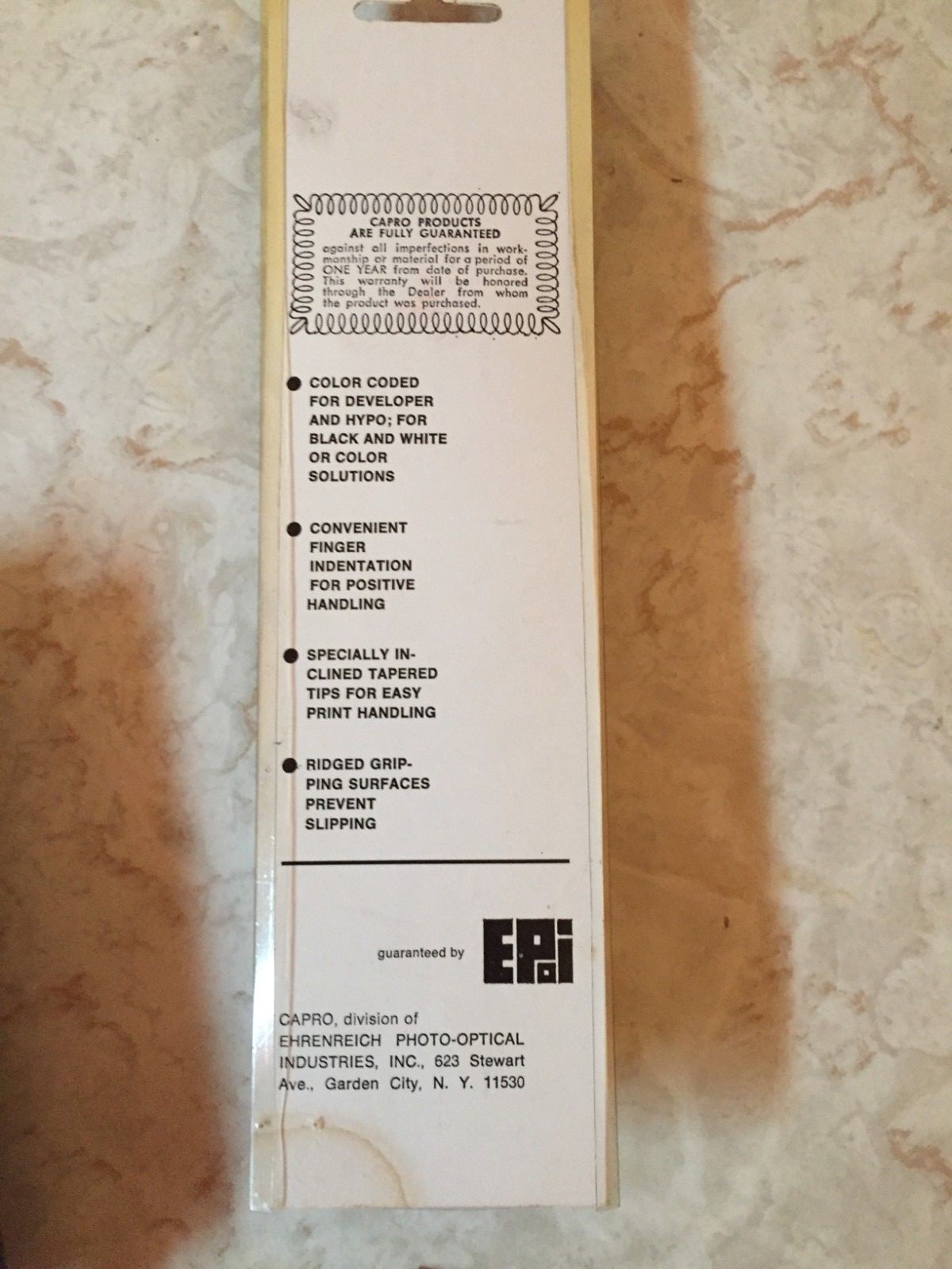 3 Vintage Darkroom tools  TESTRITE Wide Rubber Print Roller, capro print tongs