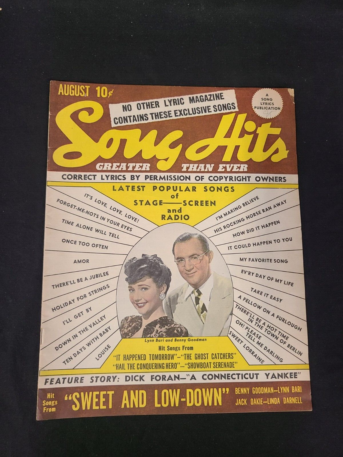Song Hits Vol. 8 No. 3 August 1944 A Song Lyrics Publication