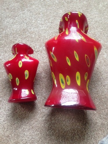 A Pair Of Vintage murrano Torso Vases