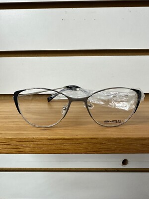 Authentic Enox Eyeglasses EX85 COL.510 Black Full Rim Frames 53mm RX-Able