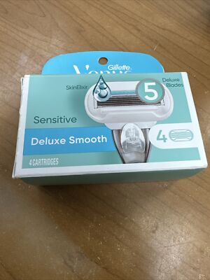 Gillette Venus Sensitive Deluxe Smooth 4 Cartridges with 5 Blades