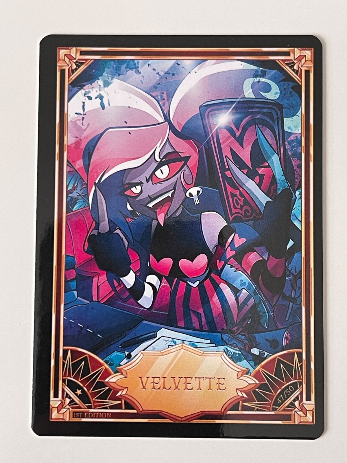 Hazbin Hotel Trading Card VELVETTE Season 1 First Editiion Hazbin Hotel Trading Card VELVETTE Season 1 First Editiion