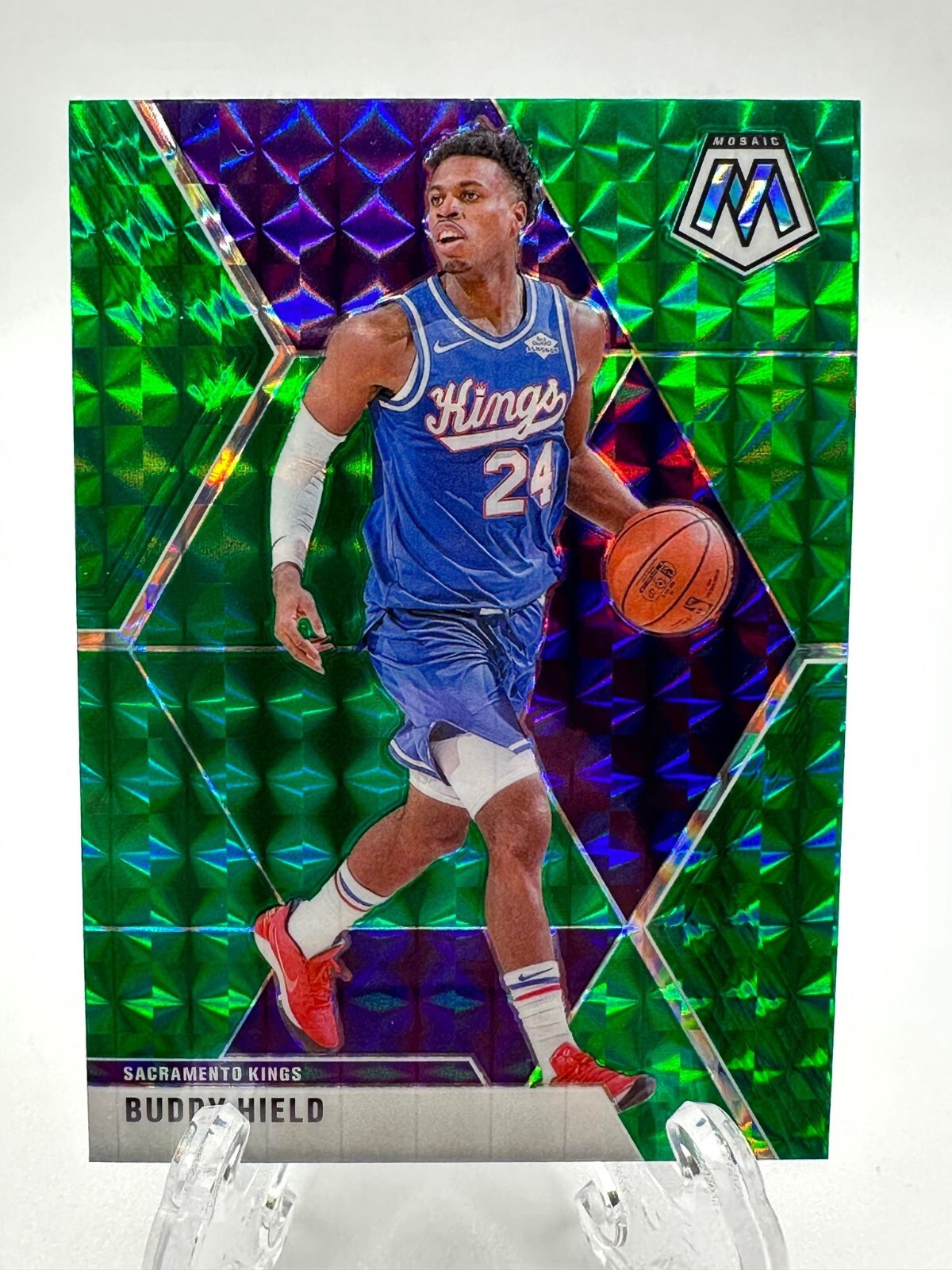 2019-20 Panini Mosaic Green Prizm Buddy Hield #198 | eBay